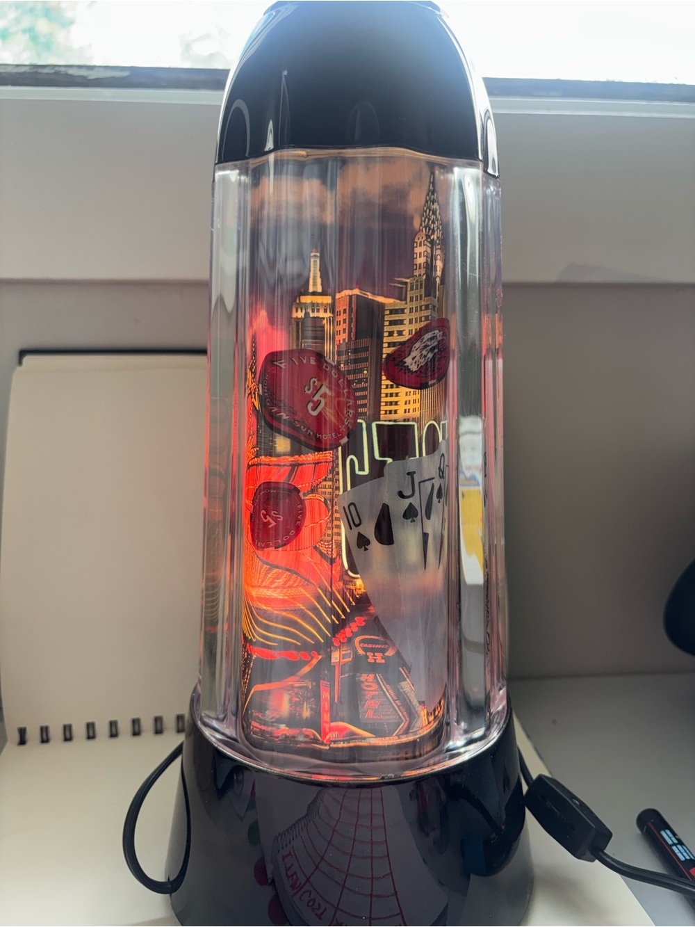 Vintage Vegas motion lamp